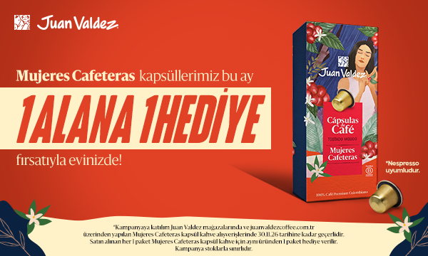 Kapsül Kahvede 1 Alana 1 Hediye!
