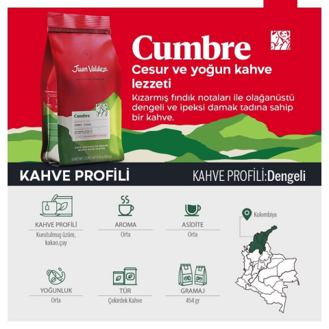 Cumbre &Ccedil;ekirdek Kahve 454gr