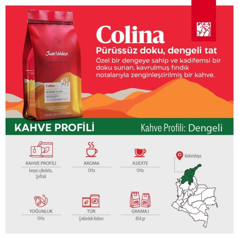 Colina &Ccedil;ekirdek Kahve 454gr