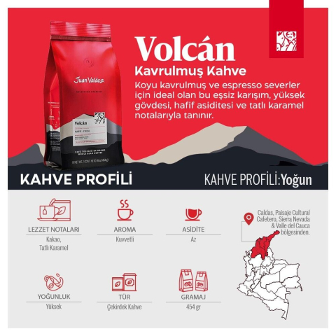 Volc&aacute;n &Ccedil;ekirdek Kahve 454gr
