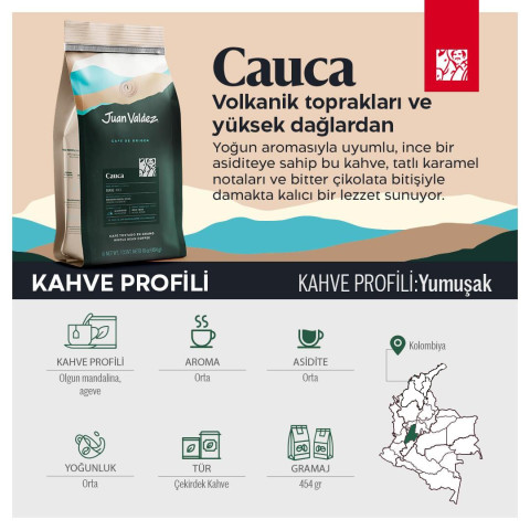 Cauca &Ccedil;ekirdek Kahve 454gr