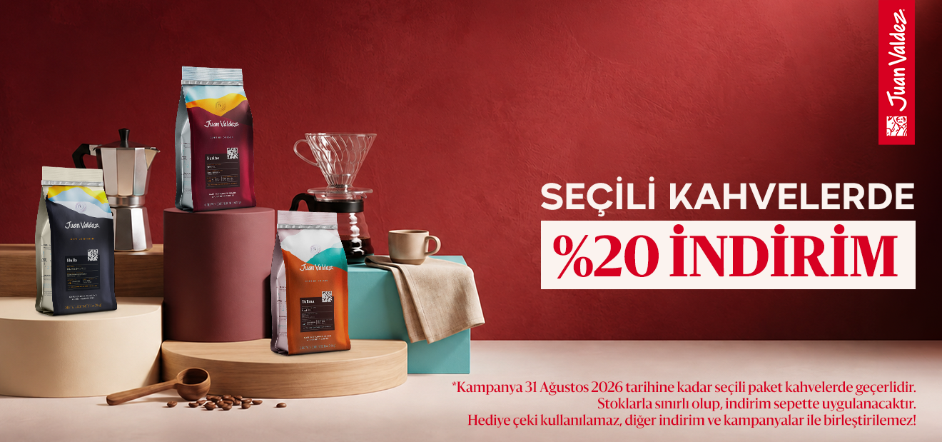 Seçili Kahvelerde %20 İndirim