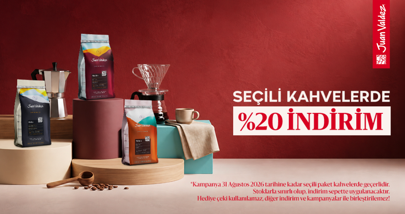 Seçili Kahvelerde %20 İndirim